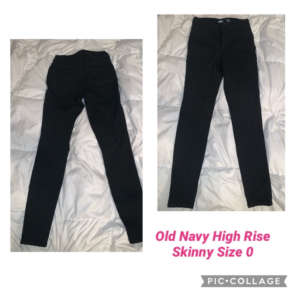 Black High Rise Skinny